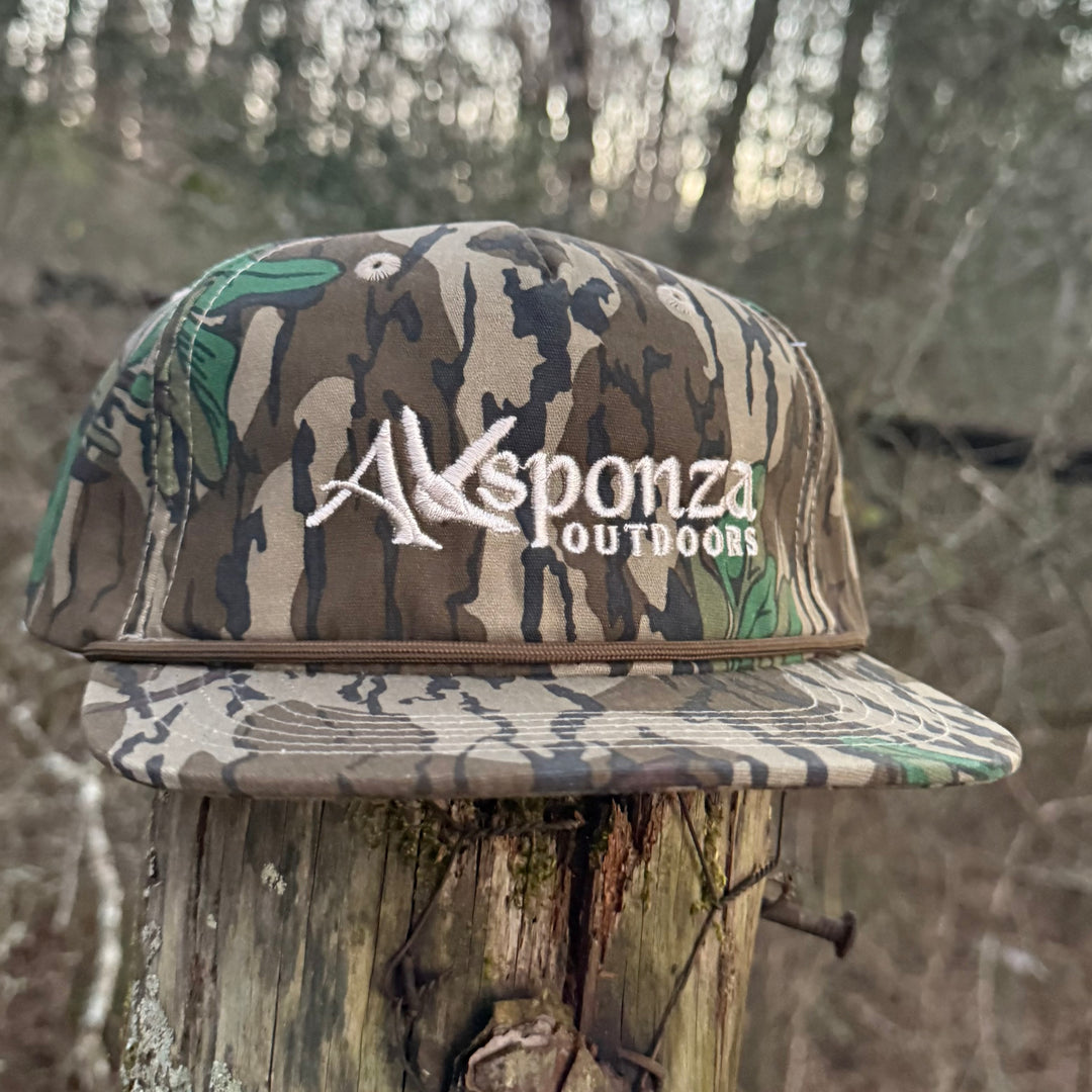 Turkey Track Axsponza Logo Rope Hat in Greenleaf