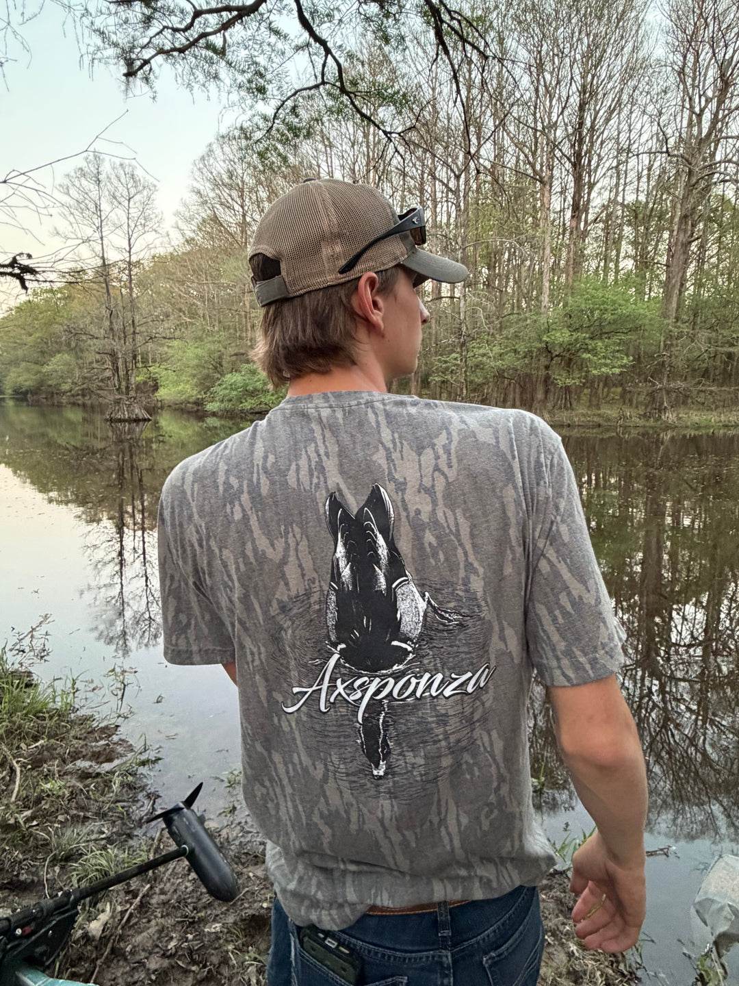 Dabbling Woodie Washed-Out Mossy Oak Bottomland Camo Tee