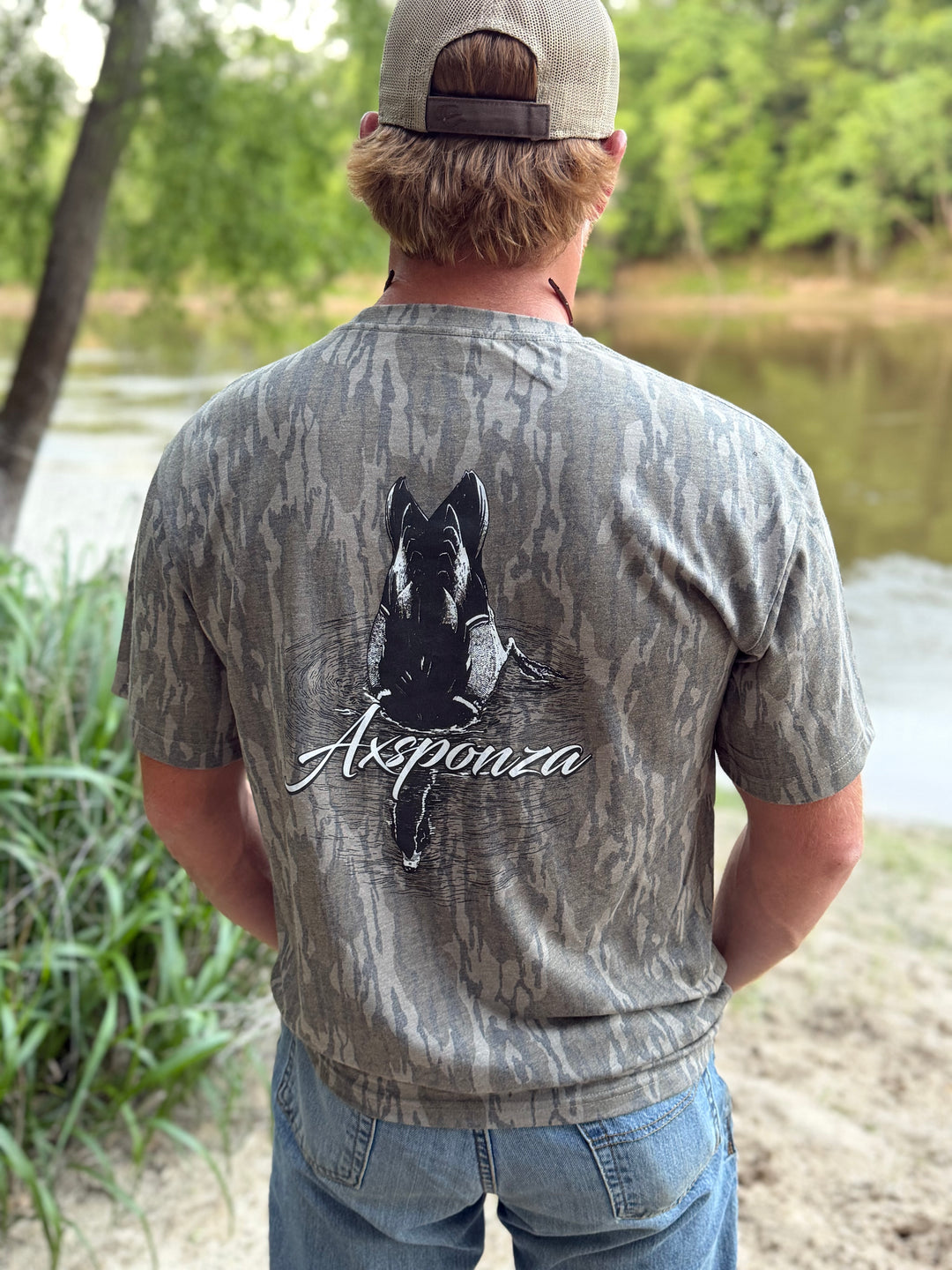 Dabbling Woodie Washed-Out Mossy Oak Bottomland Camo Tee