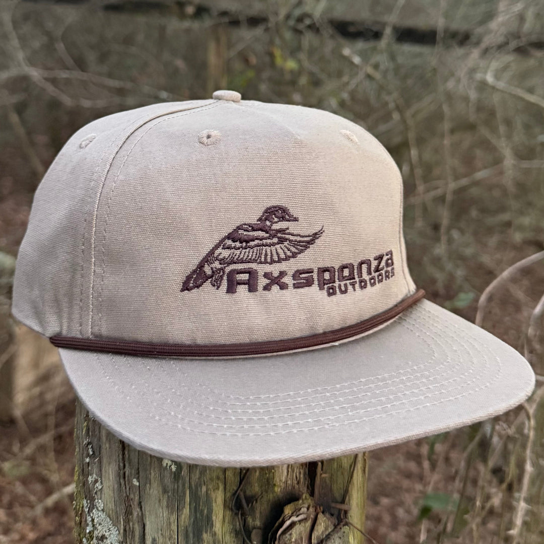 Cupped Wood Duck Axsponza Outdoors Embroidered Rope Hat Boudin