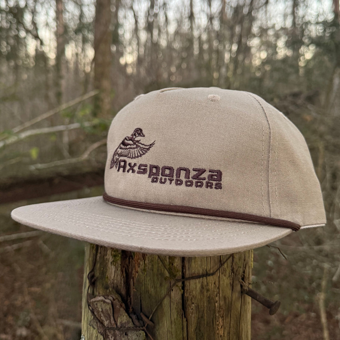 Cupped Wood Duck Axsponza Outdoors Embroidered Rope Hat Boudin