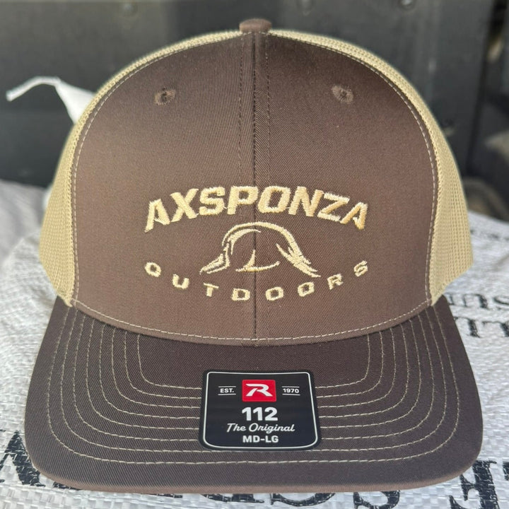 Icon Banner Trucker Hat Brown - Khaki
