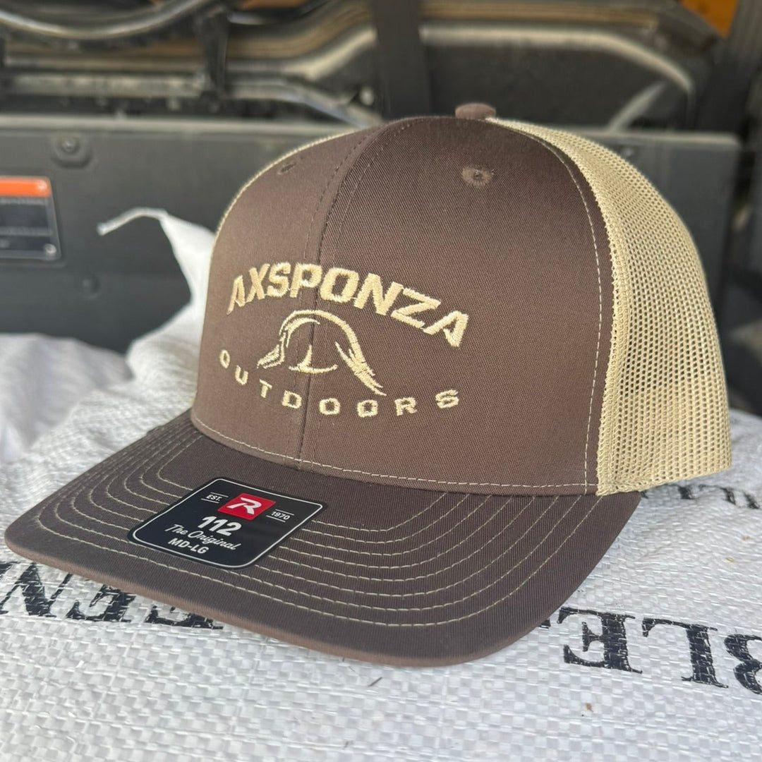 Icon Banner Trucker Hat Brown - Khaki