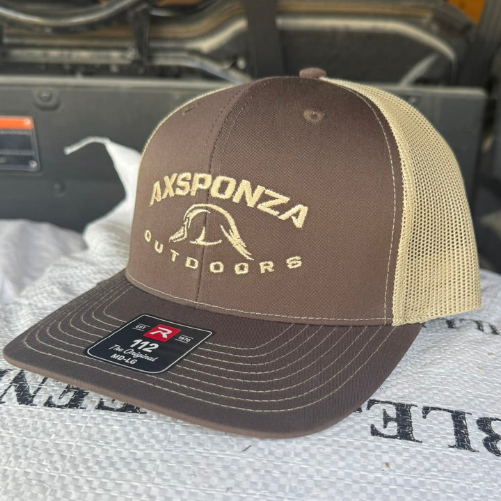 Icon Banner Trucker Hat Brown - Khaki