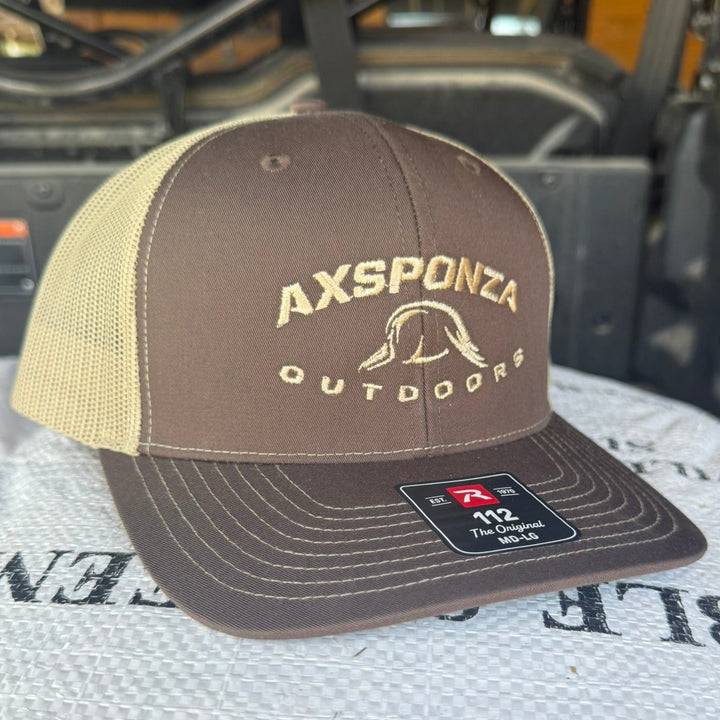 Icon Banner Trucker Hat Brown - Khaki