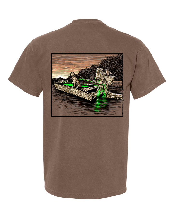 Glowin’ Through the Timber Pocket Tee
