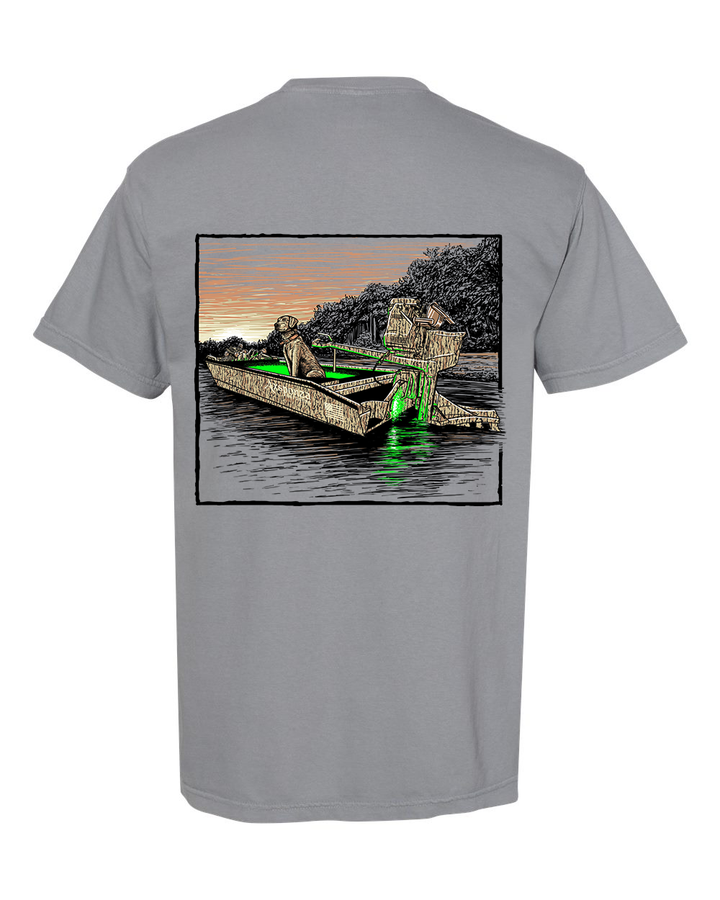 Glowin’ Through the Timber Pocket Tee