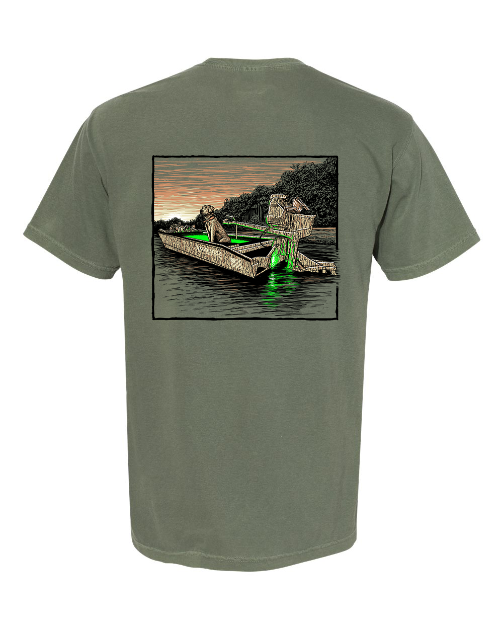 Glowin’ Through the Timber Pocket Tee